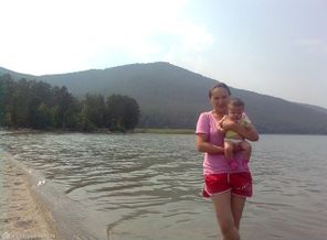 с любимой доченькой на отдыхе