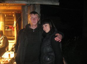 на даче