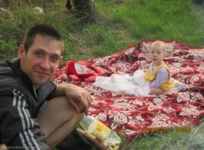 С папой на шашлычках