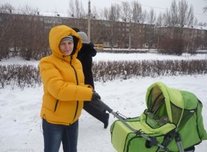на прогулке