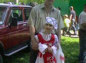 9 мая – Анюта с папой